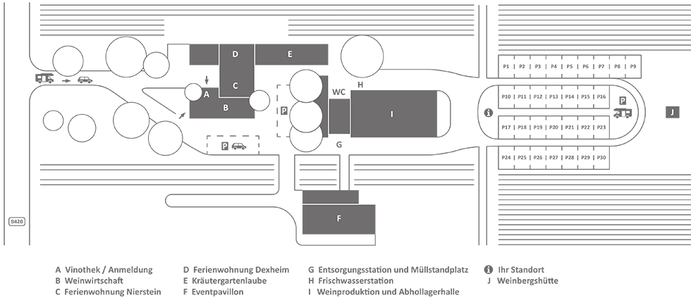 Lageplan Womostellplatz